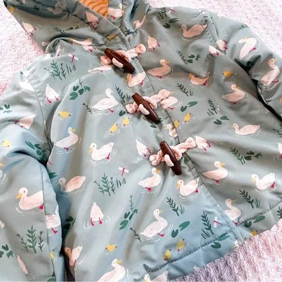 Baby Boden Baby Duck Farm Toggle Snap Hooded Jacket 12-18 Months Unisex Boy - Picture 12 of 14